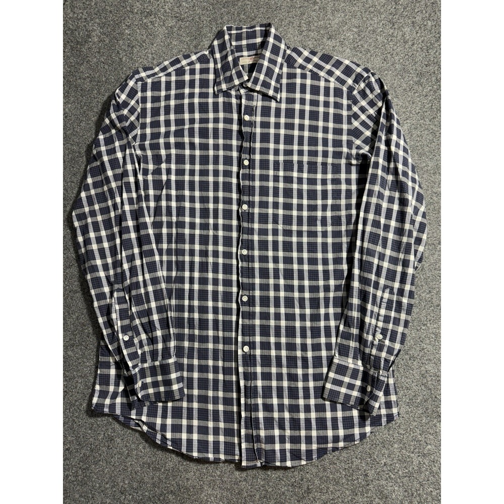 Luciano Barbera Entirely Manufactured in Italy Dress‎ Shirt Button Down Men's XL